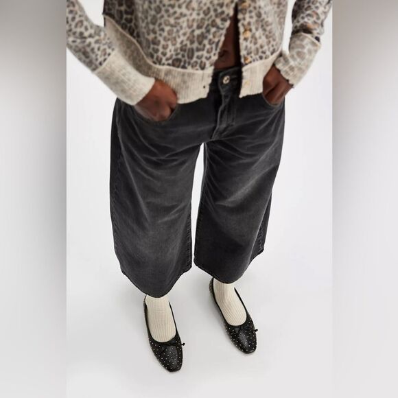 SCHUTZ ARISSA STUDDED BALLET FLAT BLACK 11 - Picture 2 of 4